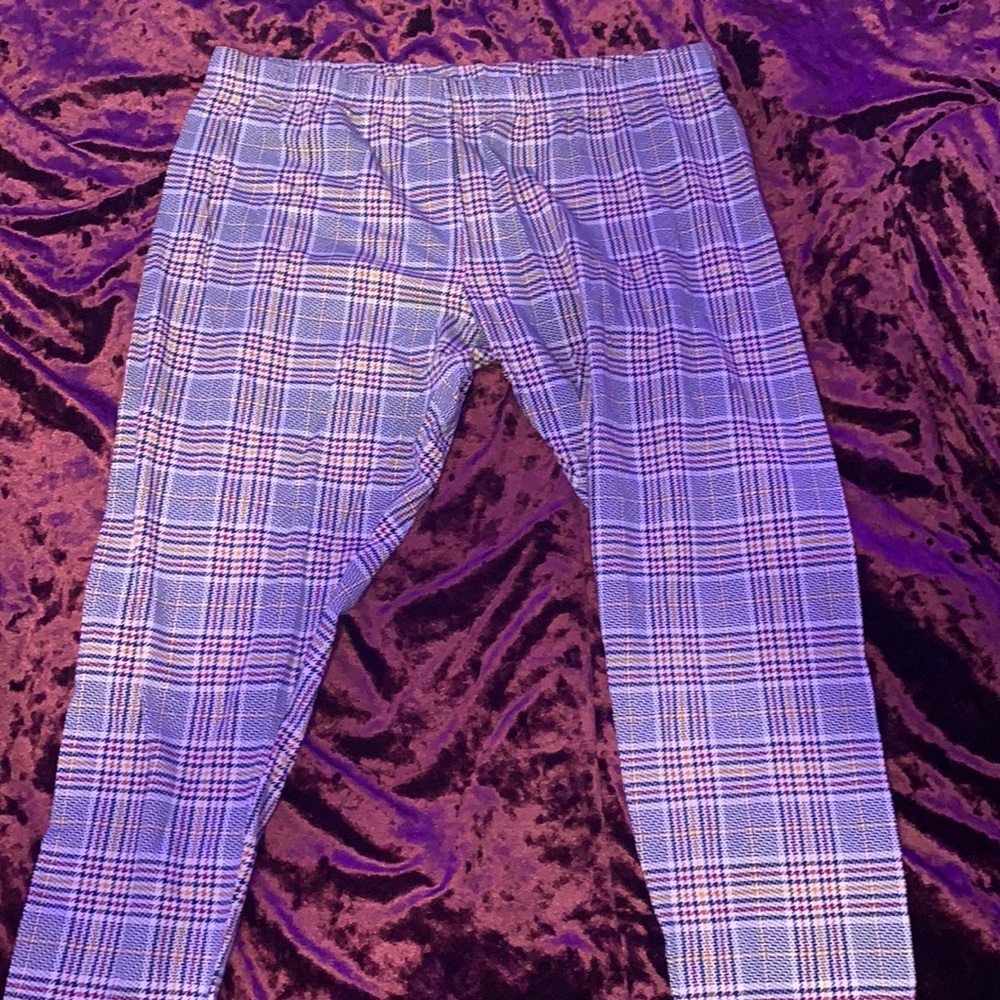 Plaid leggings